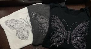 Remeras Modal Viscoso Importado con Brillos