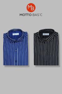 Camisa Entallada Elastizada Rayada Fina - Miniatura 3