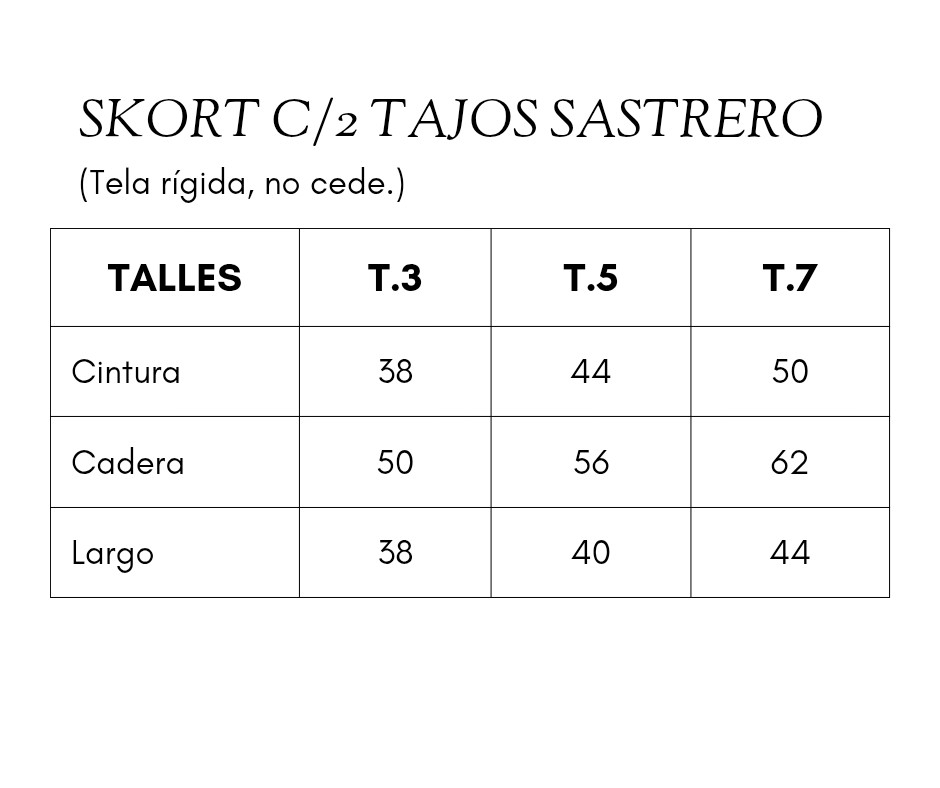 Short Pollera Sastrero - Imagen 4