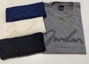 Remeras de Marcas Cuello Redondo Bordado 3d a Tono