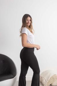 Calza Oxford de Lycra con Tajo al Frente - Miniatura 2