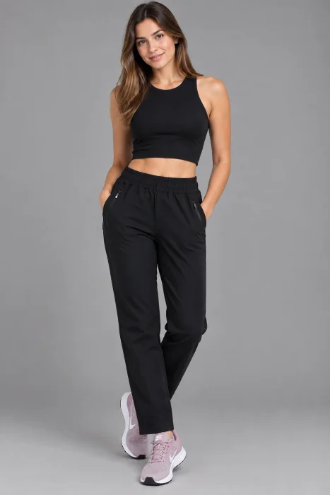 Pantalon Deportivo  Negro Importado