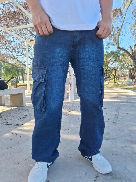 Baggy Cargo Azul
