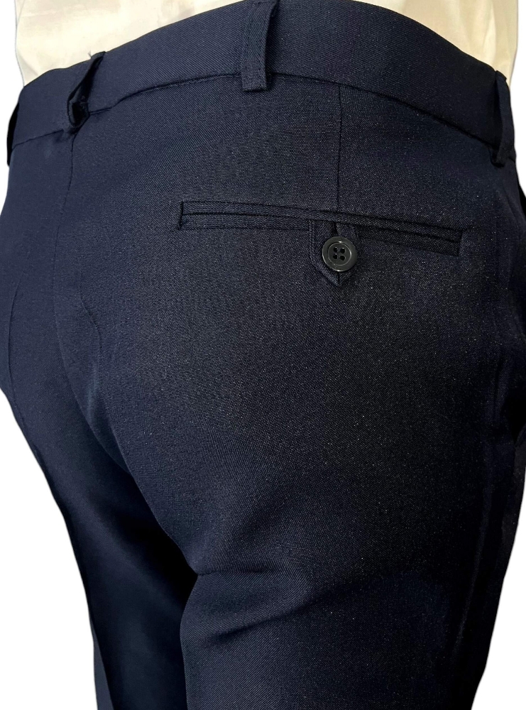 Pantalón Azul Marino Tropical Mecánico - Imagen 2