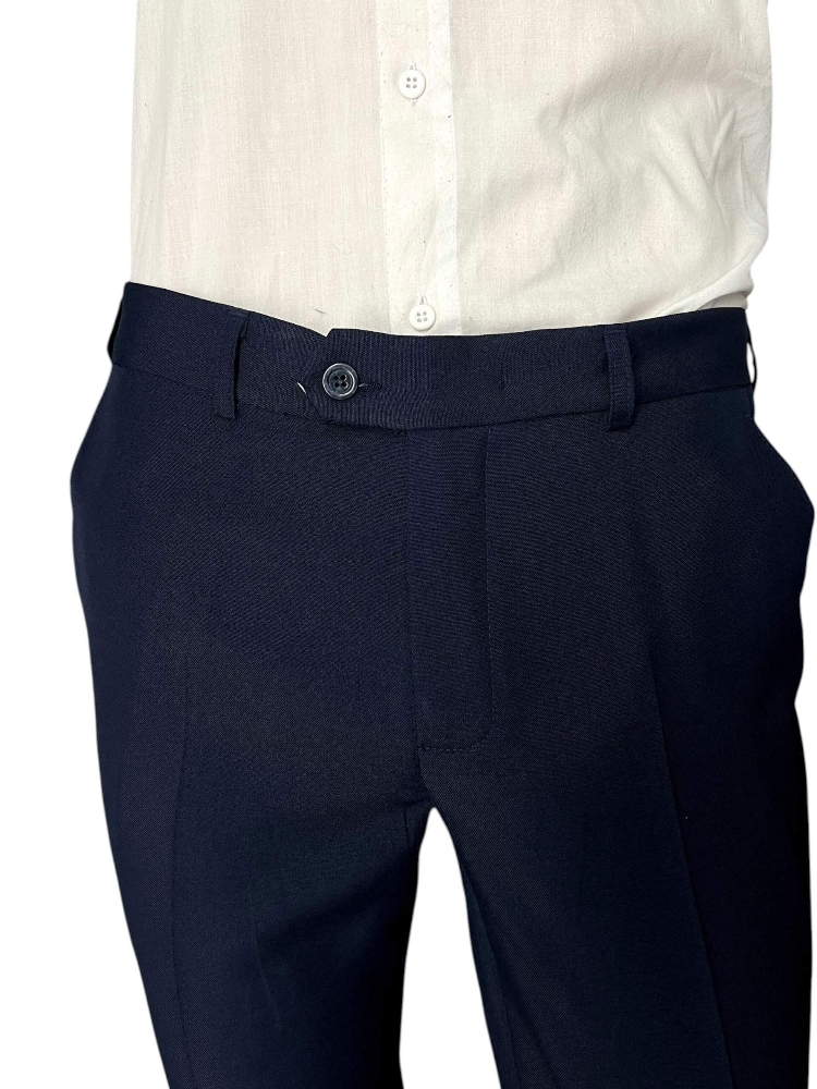 Pantalón Azul Marino Tropical Mecánico - Imagen 5