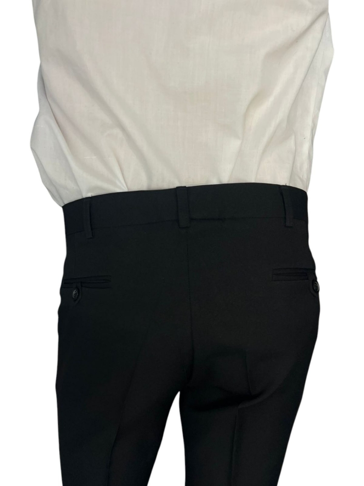 Pantalón Sastrero  Negro Tropical Mecánico - Imagen 4