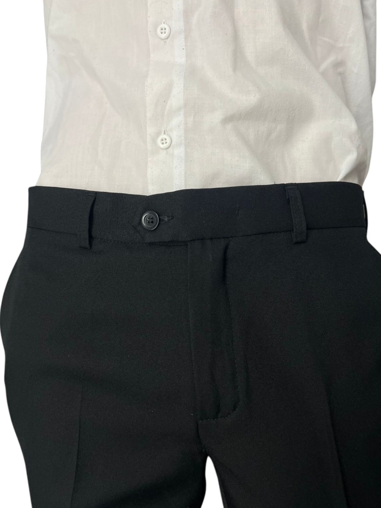 Pantalón Sastrero  Negro Tropical Mecánico - Imagen 6