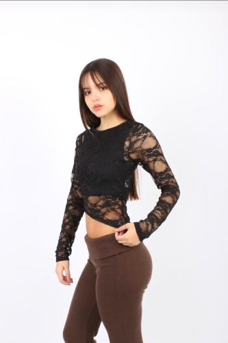 Remera Encaje Manga Larga - Miniatura 2