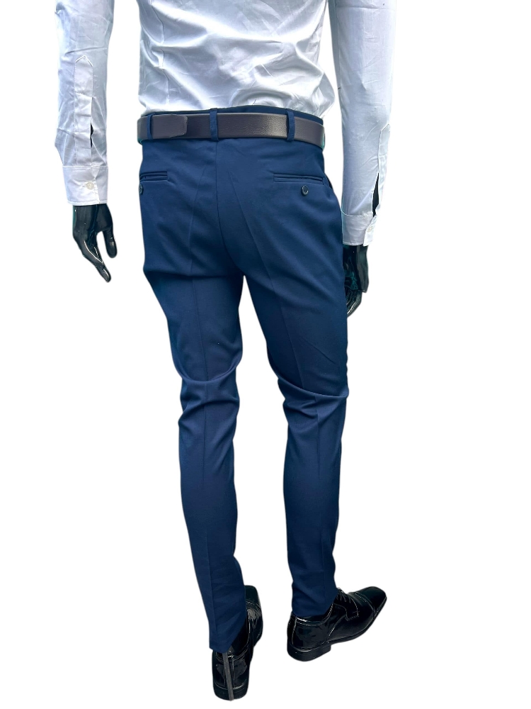 Pantalón Sastrero Azulino de Vestir Super 100 - Imagen 2