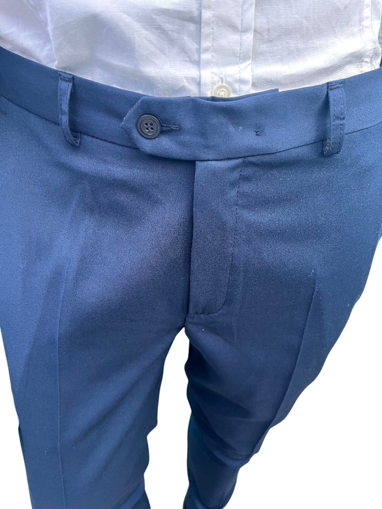 Pantalón Sastrero Azulino de Vestir Super 100 - Imagen 3