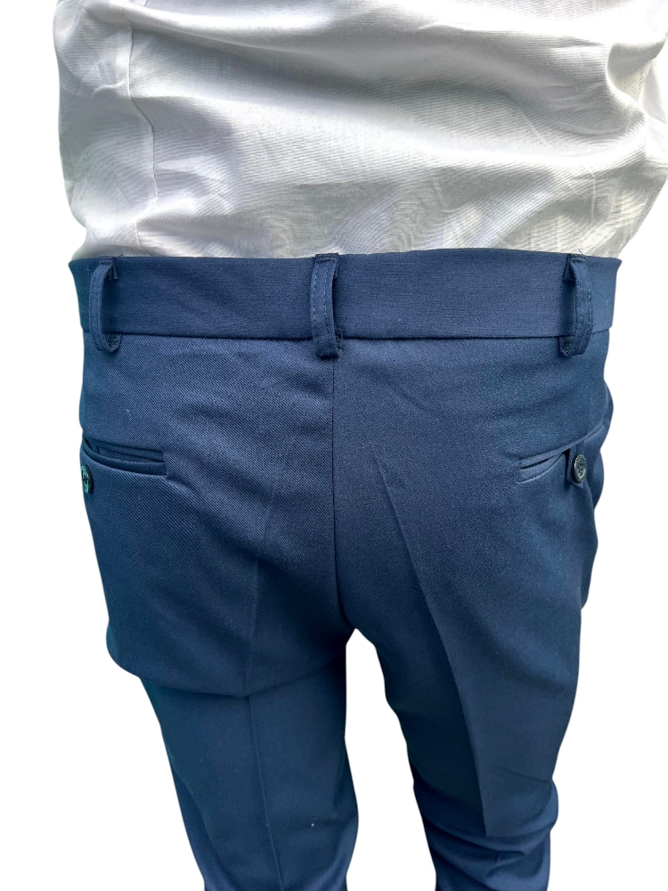 Pantalón Sastrero Azulino de Vestir Super 100 - Imagen 4