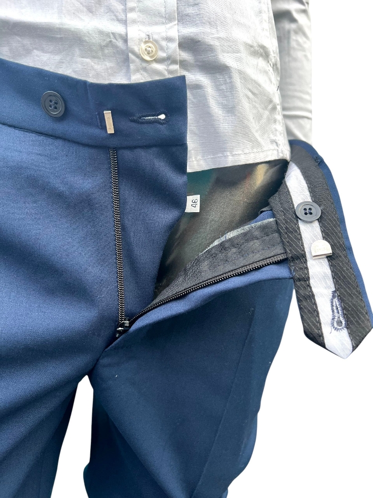 Pantalón Sastrero Azulino de Vestir Super 100 - Imagen 6