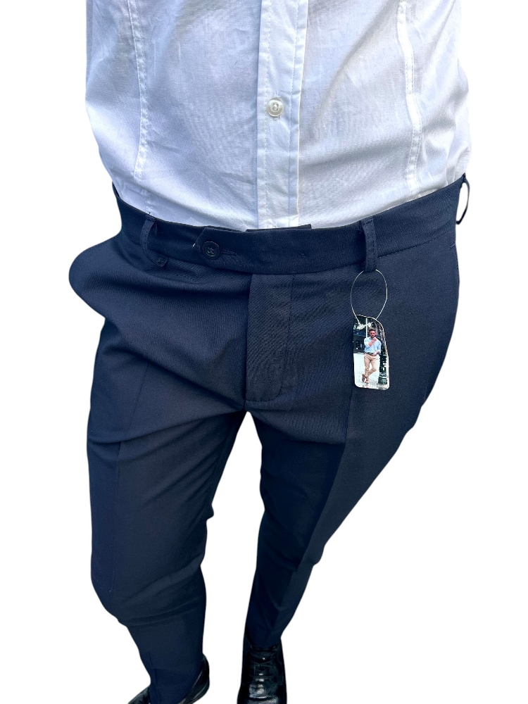 Pantalón de Vestir Azul Marino Super 100 - Imagen 5