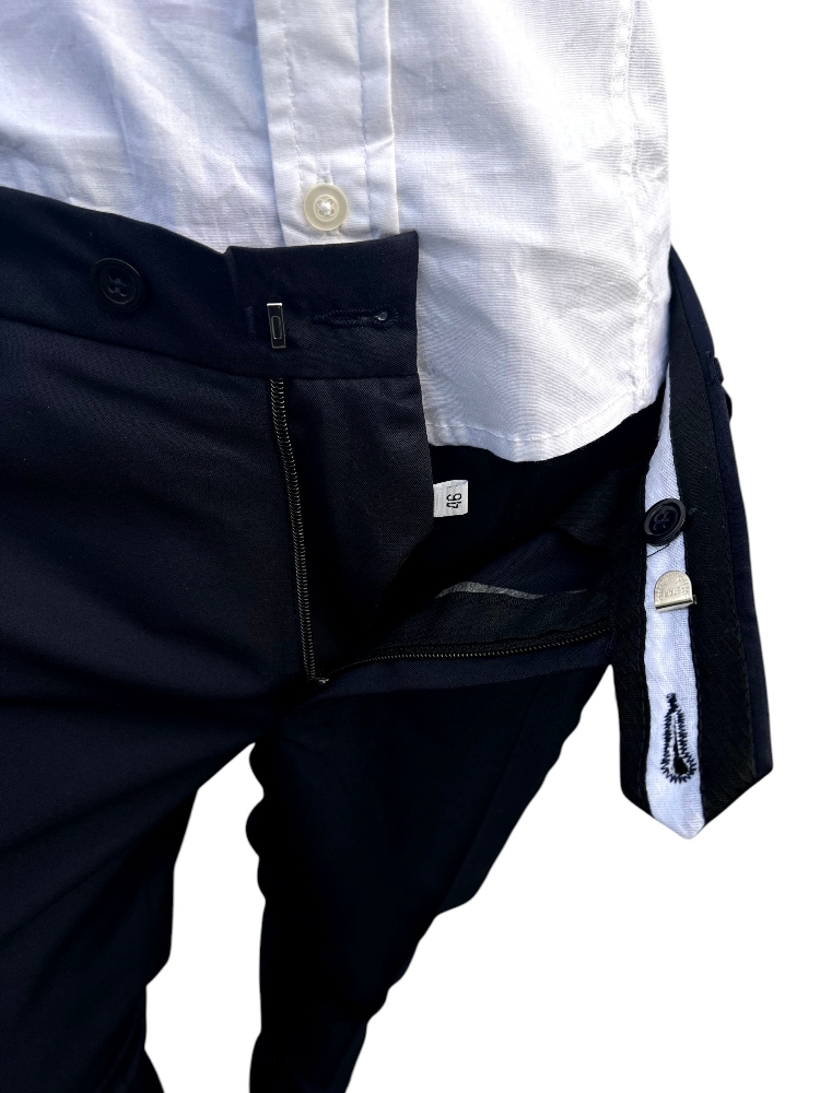 Pantalón de Vestir Azul Marino Super 100 - Imagen 6