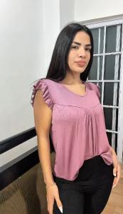 Musculosa con Volados Canizu - Miniatura 3