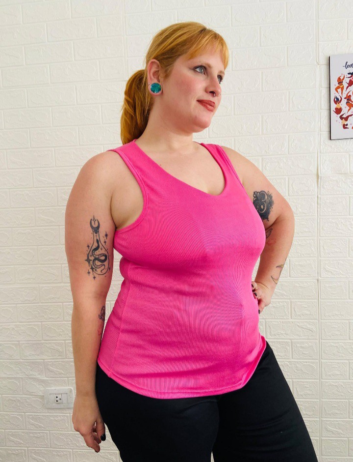 Musculosa Cuello V de Morley Foil - Imagen 3