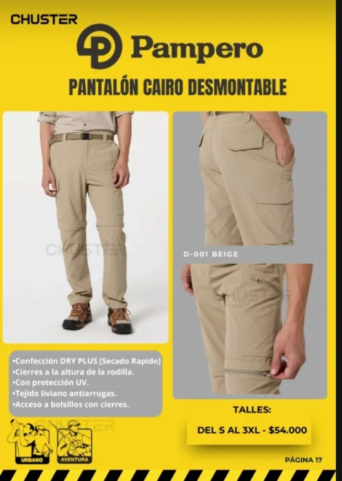 Pantalon Cargo Desmontable