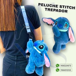 Peluche Mochila de Stitch Trepador, Marroquíneria, Accesorios de Moda, Dia del Niño