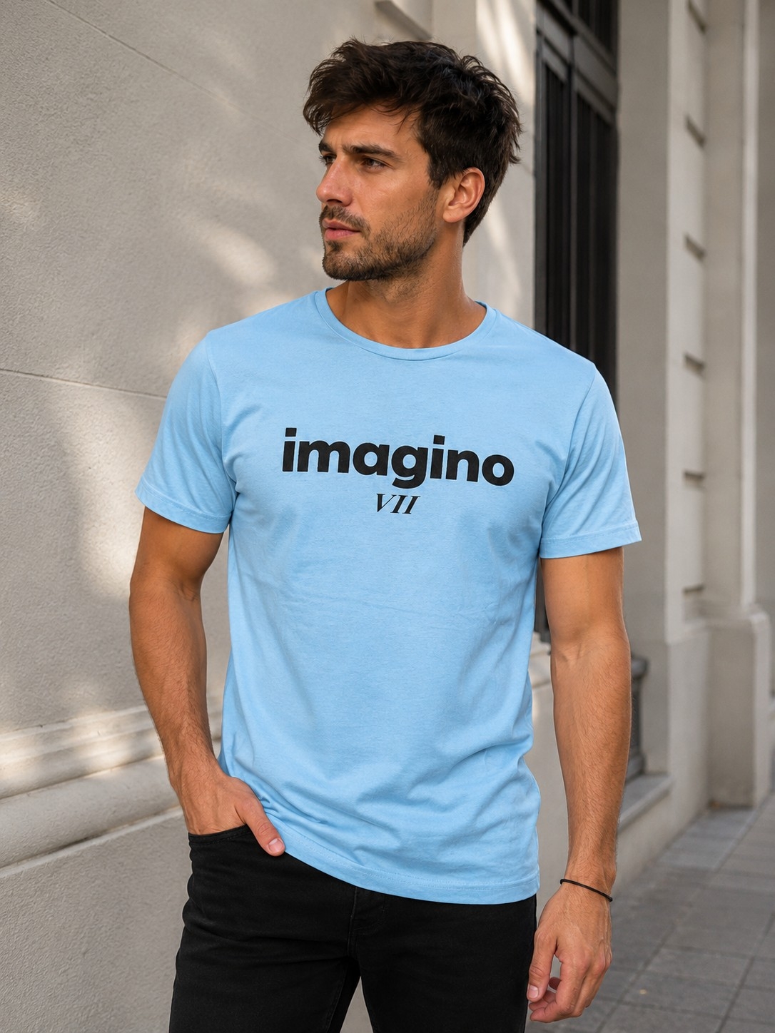 Remera Hombre Manga Corta Estampada - Imagen 1