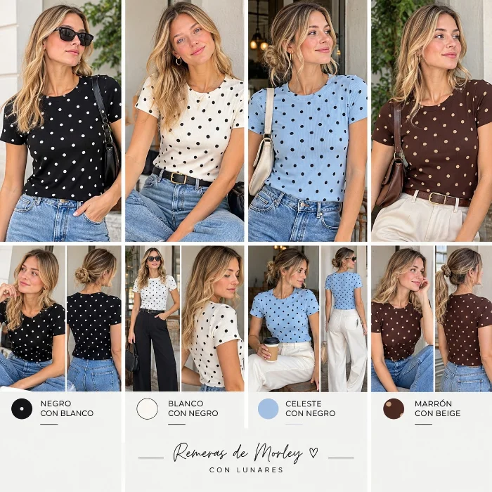 Remeras de Morley Viscosa con Lunares