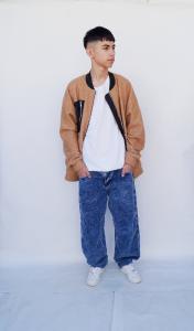 Baggi Unisex Teens Azul Pinzado