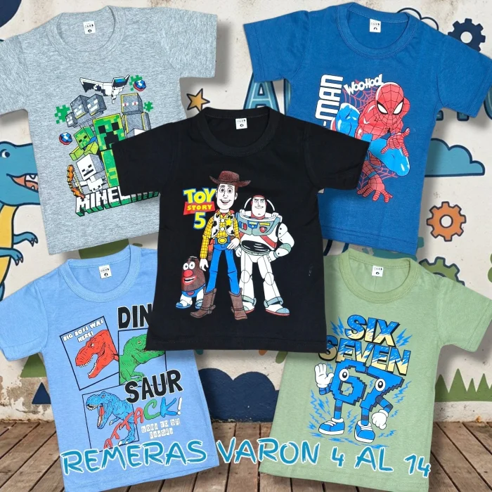 Remeras Económicas Varón