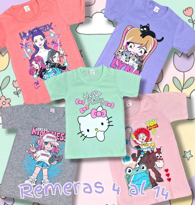 Remeras Económicas de Nena
