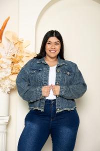 'art 455' 2xl al 5xl   Mom Oversize + Az. Arenado Matizado "trend" - Miniatura 2