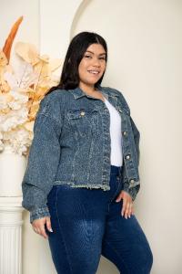 'art 455' 2xl al 5xl   Mom Oversize + Az. Arenado Matizado "trend" - Miniatura 3