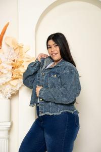 'art 455' 2xl al 5xl   Mom Oversize + Az. Arenado Matizado "trend" - Miniatura 4