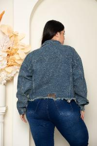 'art 455' 2xl al 5xl   Mom Oversize + Az. Arenado Matizado "trend" - Miniatura 5