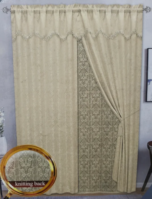 Cortina Importada Jacquard con Forro Casatex