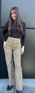 Wide Leg Animal Print