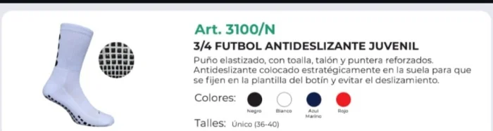 Media Futbol Niño Antideslizante