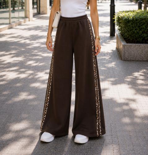 Pantalón Palazzo con 2 Tiras Rústico Peinado