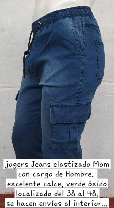 Joguer Mom Cargo Elastizado