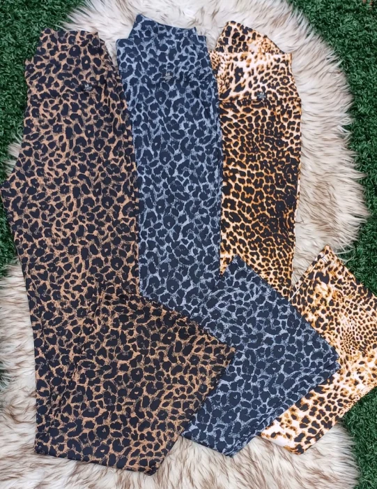 Oxford Animal Print Lycra  Retro Doble Rebote