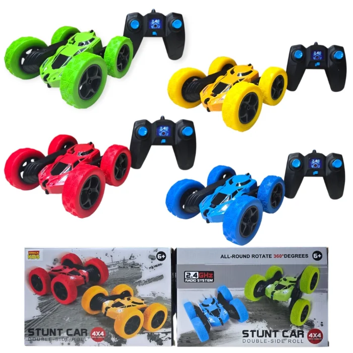 Auto Loco C/ Control Remoto 360g Luces Musica (jt211)
