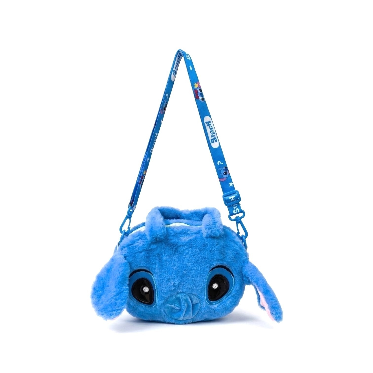 Bolsito Morral Carterita Chica, Piel de Stitch, Mide 22cm X 16cm, Marroquíneria - Imagen 1