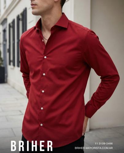 Camisa Lisa Entallada Elastizada - Más Colores