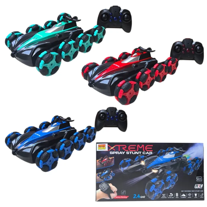 Auto Loco C/control Remoto 360g Luces Inalambrico (jt214)