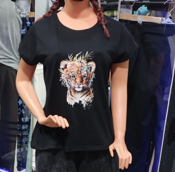 Remera Dama Algodon  Peinado 24/1 - Imagen 2