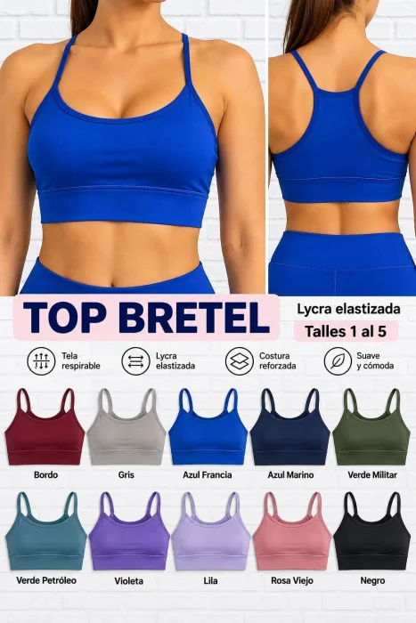 Top Bretel  Deportiva de Laycra