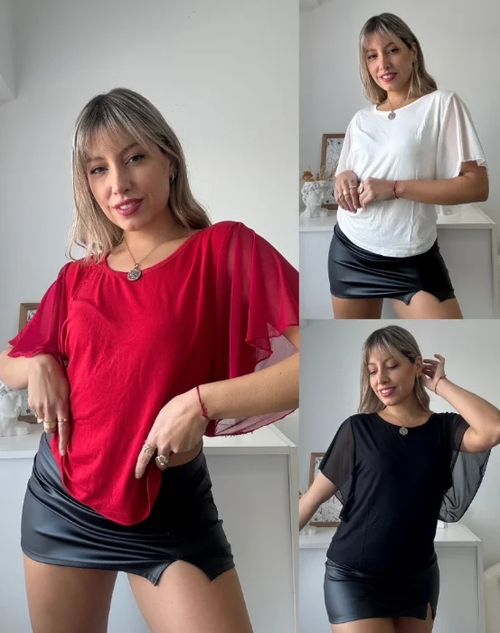 Remera Isabel Manga Tull