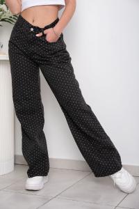 'art 307-6ngr' 36 al 46 Wide Leg Negro + Polka Dots Lunares Chicos  "trend" - Miniatura 2