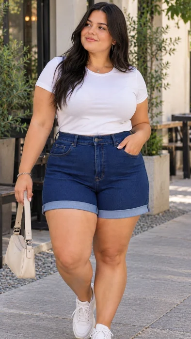 Short Elastizado Jean Talles Especiales