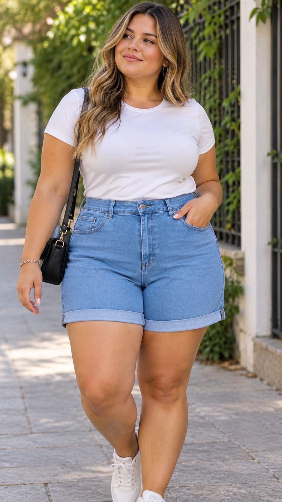 Short Elastizado Jean Talles Especiales - Imagen 2