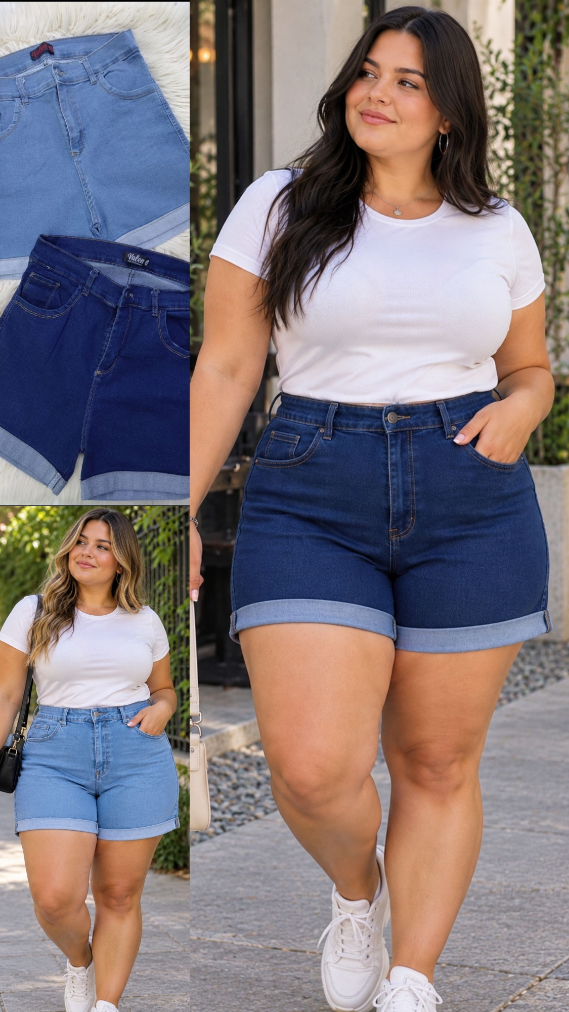 Short Elastizado Jean Talles Especiales - Imagen 3