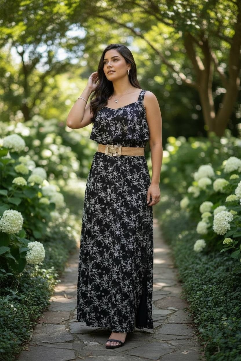 Vestido Largo Clavel de Cey Puffin - Imagen 6