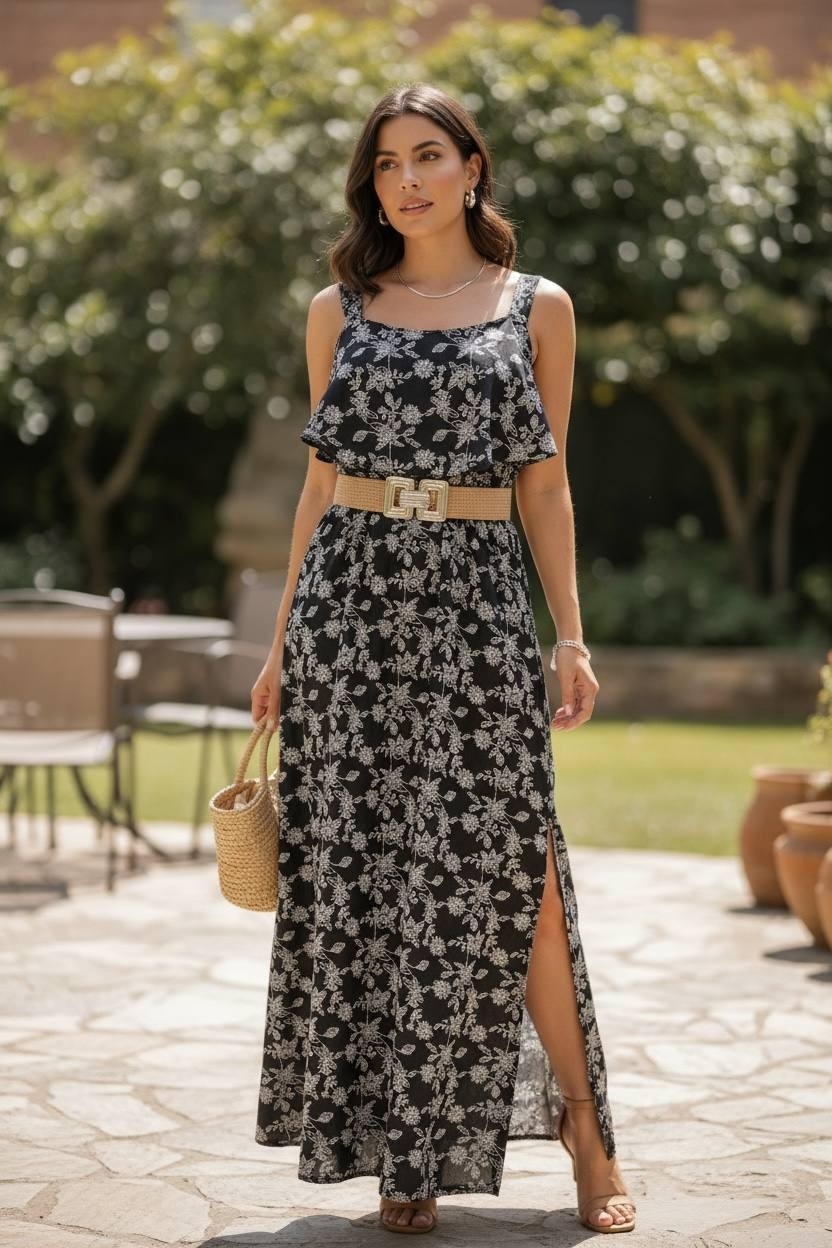 Vestido Largo Clavel de Cey Puffin - Imagen 4